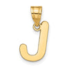 Polished Bubble Letter Initial Pendants