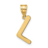 Polished Bubble Letter Initial Pendants