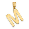 Polished Bubble Letter Initial Pendants