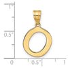 Polished Bubble Letter Initial Pendants