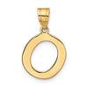 Polished Bubble Letter Initial Pendants