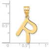 Polished Bubble Letter Initial Pendants