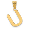 Polished Bubble Letter Initial Pendants