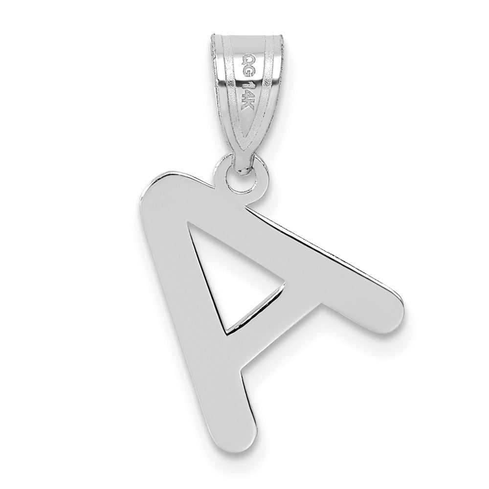 Polished Bubble Letter Initial Pendants