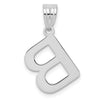 Polished Bubble Letter Initial Pendants