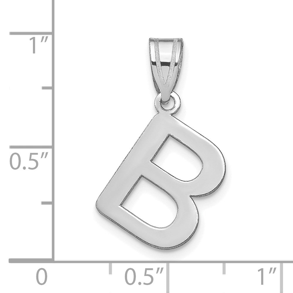 Polished Bubble Letter Initial Pendants