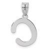 Polished Bubble Letter Initial Pendants