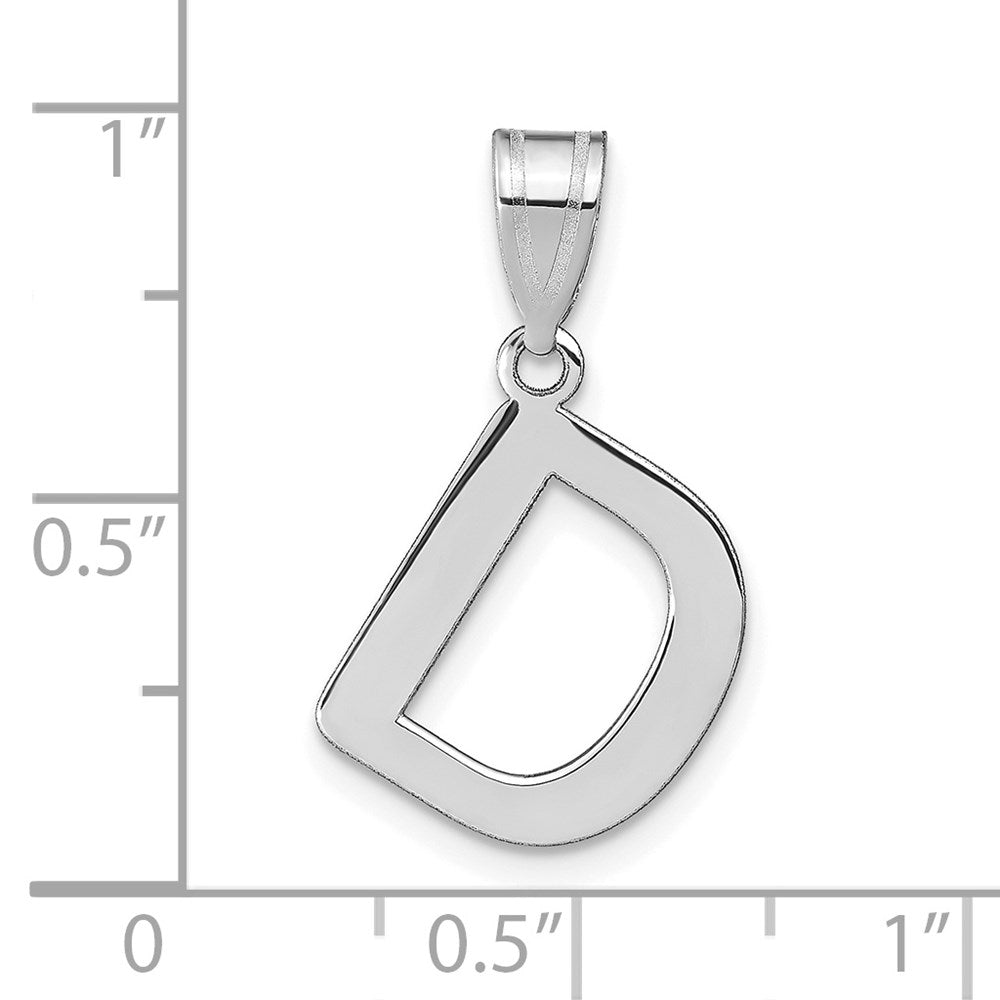 Polished Bubble Letter Initial Pendants