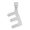 Polished Bubble Letter Initial Pendants