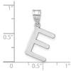 Polished Bubble Letter Initial Pendants