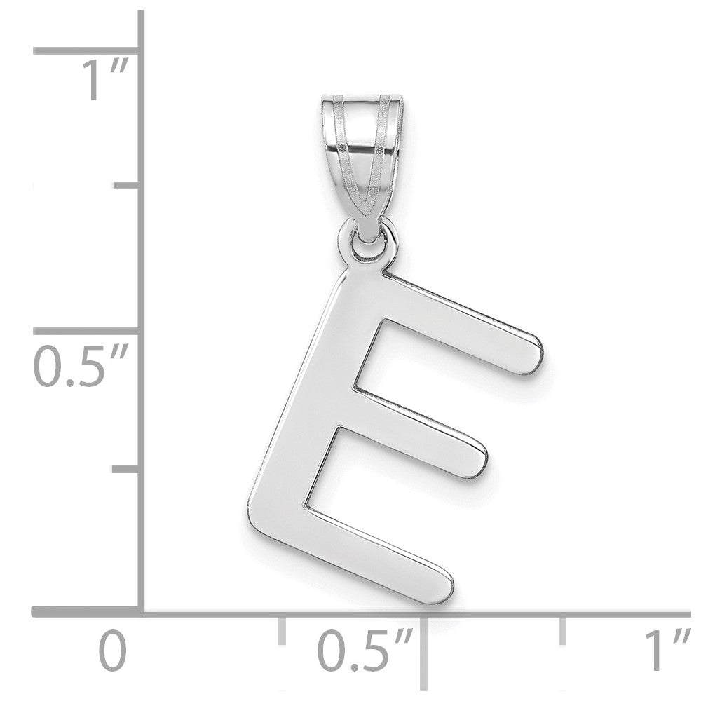 Polished Bubble Letter Initial Pendants