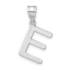 Polished Bubble Letter Initial Pendants
