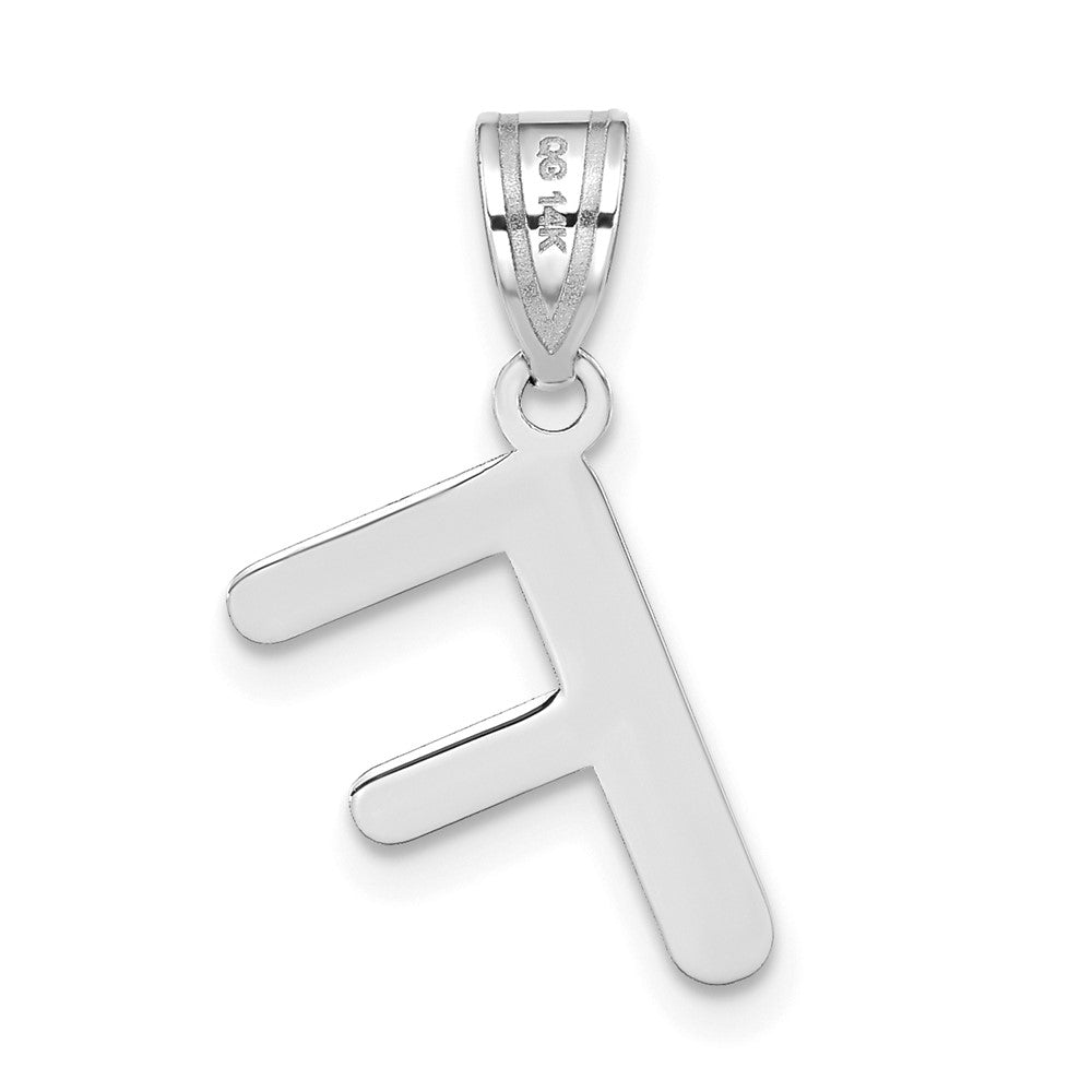Polished Bubble Letter Initial Pendants