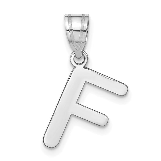 Polished Bubble Letter Initial Pendants