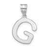 Polished Bubble Letter Initial Pendants
