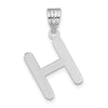 Polished Bubble Letter Initial Pendants