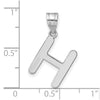 Polished Bubble Letter Initial Pendants