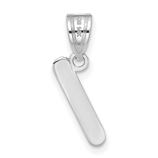 Polished Bubble Letter Initial Pendants