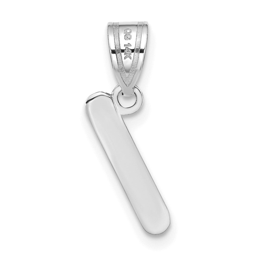 Polished Bubble Letter Initial Pendants