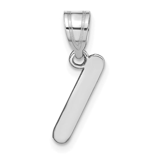 Polished Bubble Letter Initial Pendants