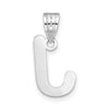 Polished Bubble Letter Initial Pendants