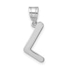 Polished Bubble Letter Initial Pendants