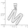 Polished Bubble Letter Initial Pendants