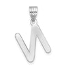 Polished Bubble Letter Initial Pendants