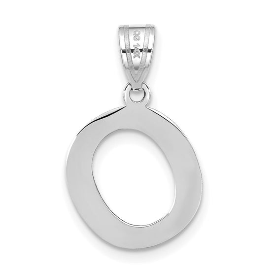Polished Bubble Letter Initial Pendants