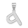 Polished Bubble Letter Initial Pendants
