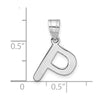 Polished Bubble Letter Initial Pendants