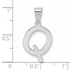 Polished Bubble Letter Initial Pendants