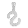 Polished Bubble Letter Initial Pendants