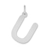 Polished Bubble Letter Initial Pendants