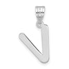 Polished Bubble Letter Initial Pendants