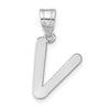 Polished Bubble Letter Initial Pendants
