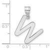 Polished Bubble Letter Initial Pendants