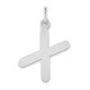 Polished Bubble Letter Initial Pendants