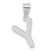 Polished Bubble Letter Initial Pendants