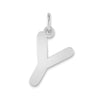 Polished Bubble Letter Initial Pendants