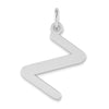 Polished Bubble Letter Initial Pendants