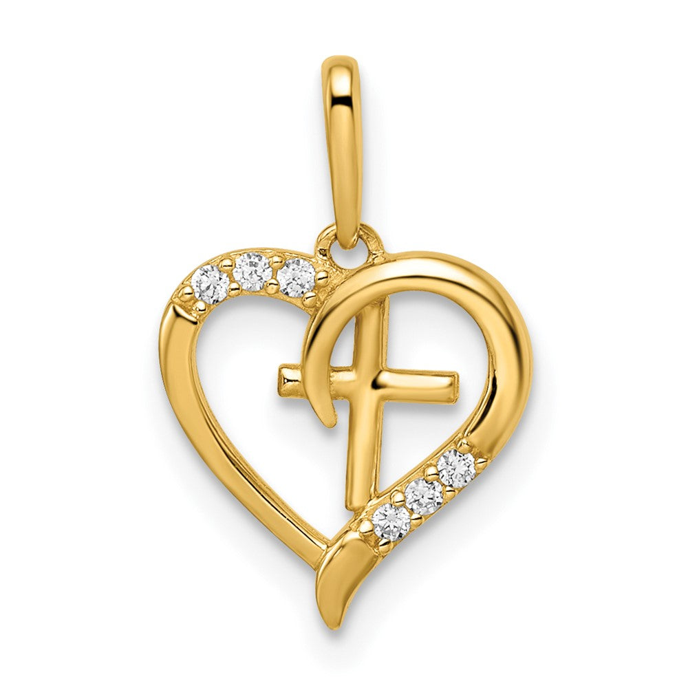 Heart Cross Pendants