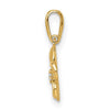 14k Flower Pendant
