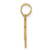 14K Graduation Cap 23 w/ Dangling Tassle Charm