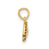 14K Polished Multi-color CZ Rainbow Pendant