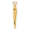 Gold Polished Italian Horn Pendants