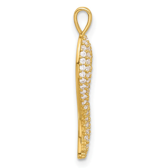 Gold Polished Italian Horn Pendants