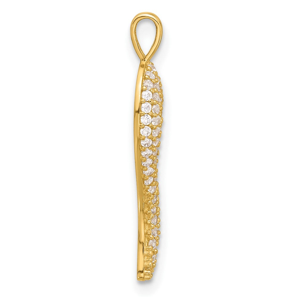Gold Polished Italian Horn Pendants