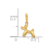 14K Polished 3D Balloon Puppy Pendant Charm