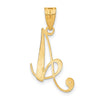 Script Letter with Diamond Pendants